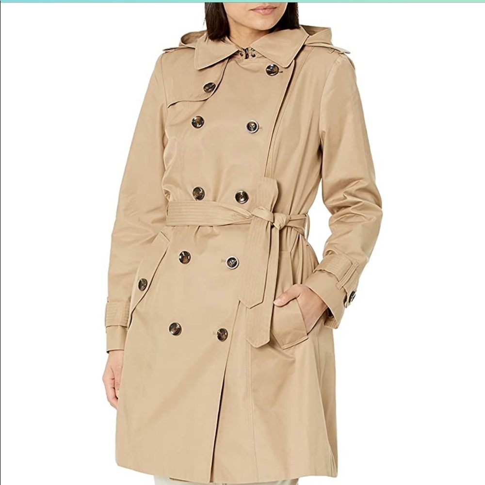 London Fog Double Breasted Rain Jacket